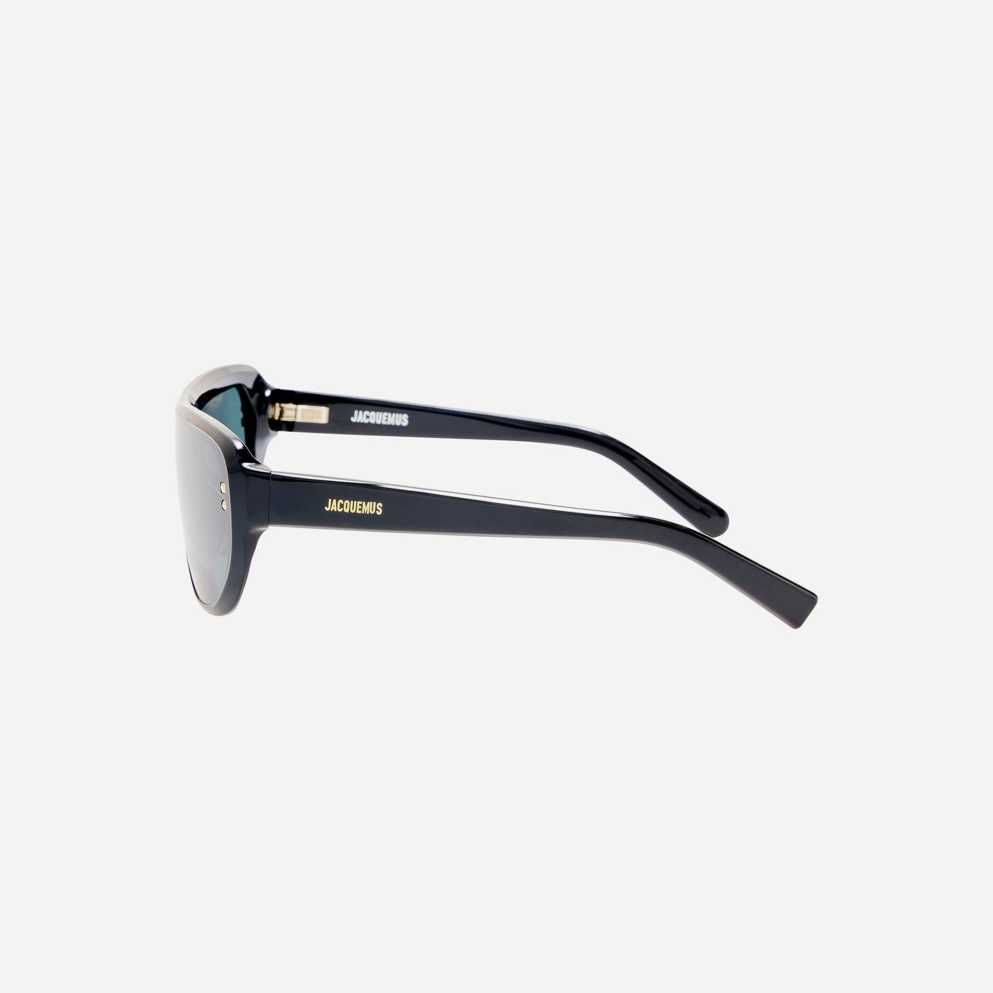 Jacquemus Havana Sunglasses - Black / Light Gold / Grey