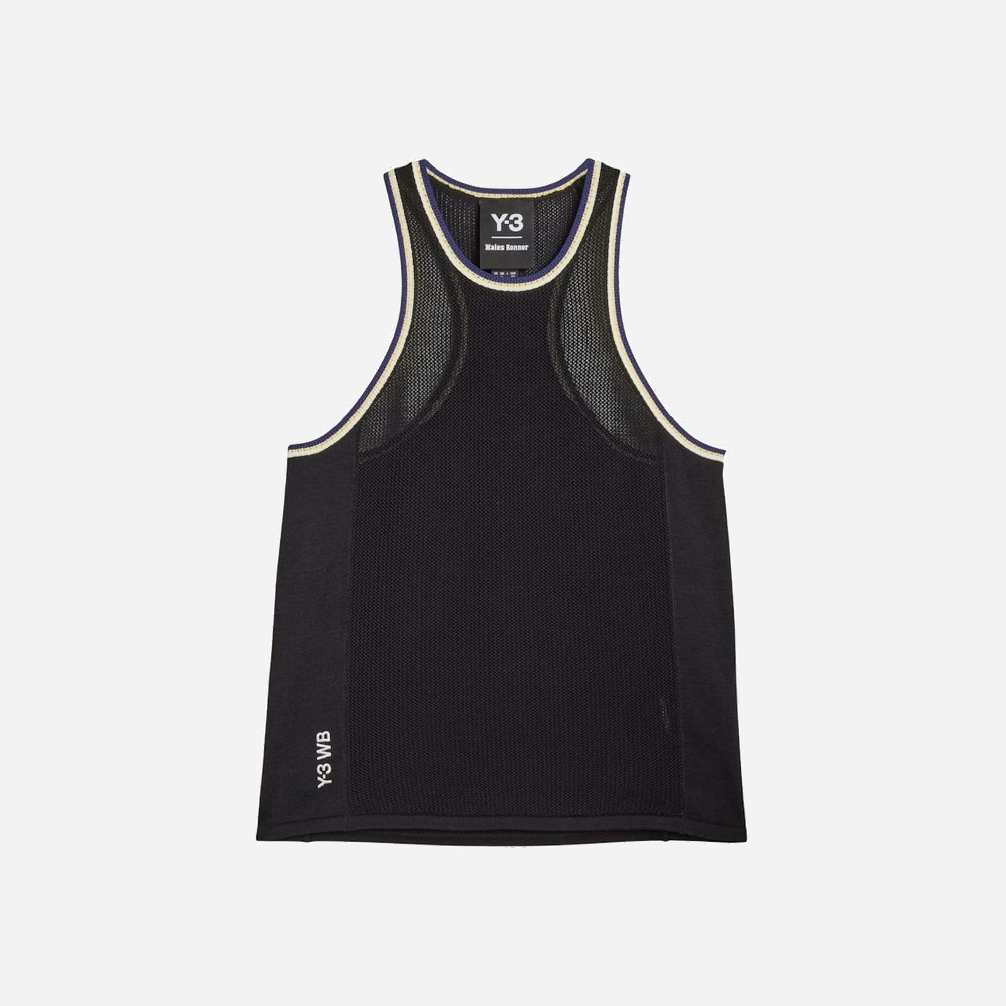Y-3 X Wales Bonner Knit Tank Top Black