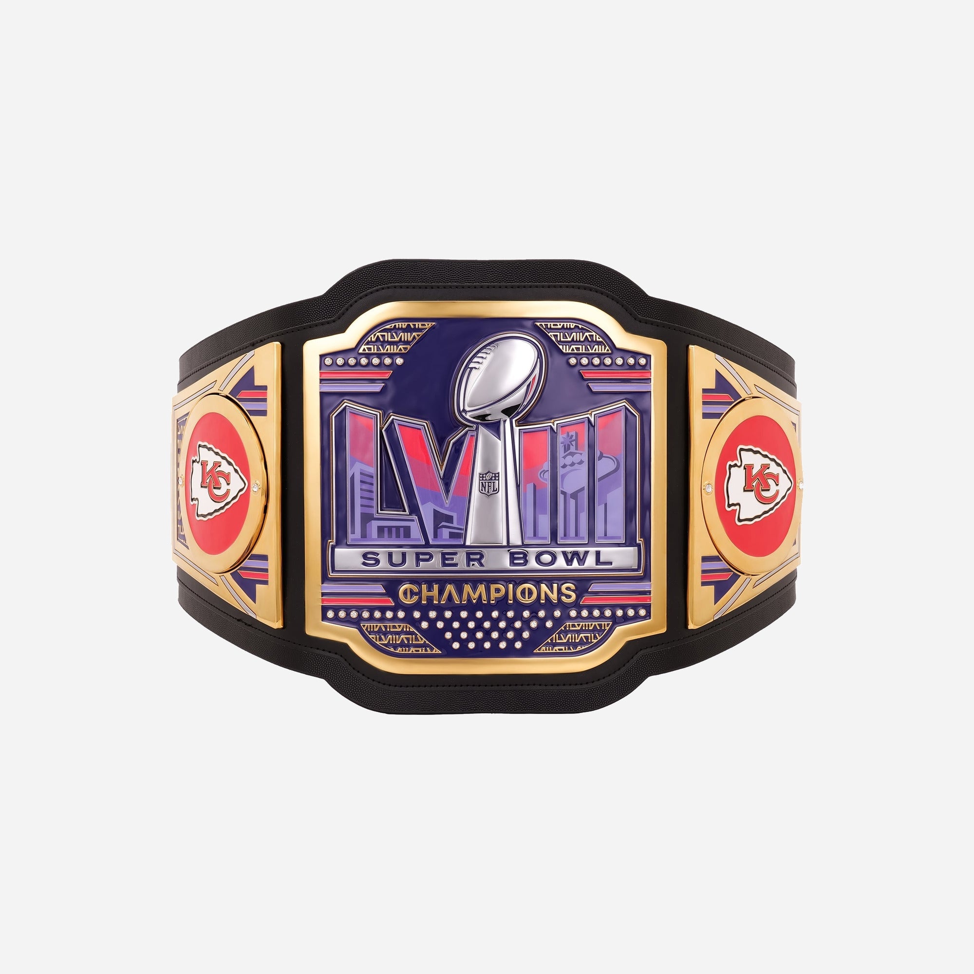 Kansas City Chiefs Super Bowl LVIII Champions WWE Legacy Title Belt