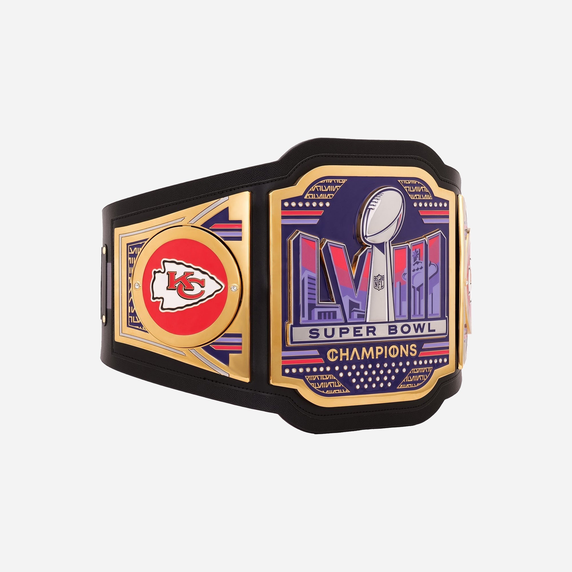 Kansas City Chiefs Super Bowl LVIII Champions WWE Legacy Title Belt