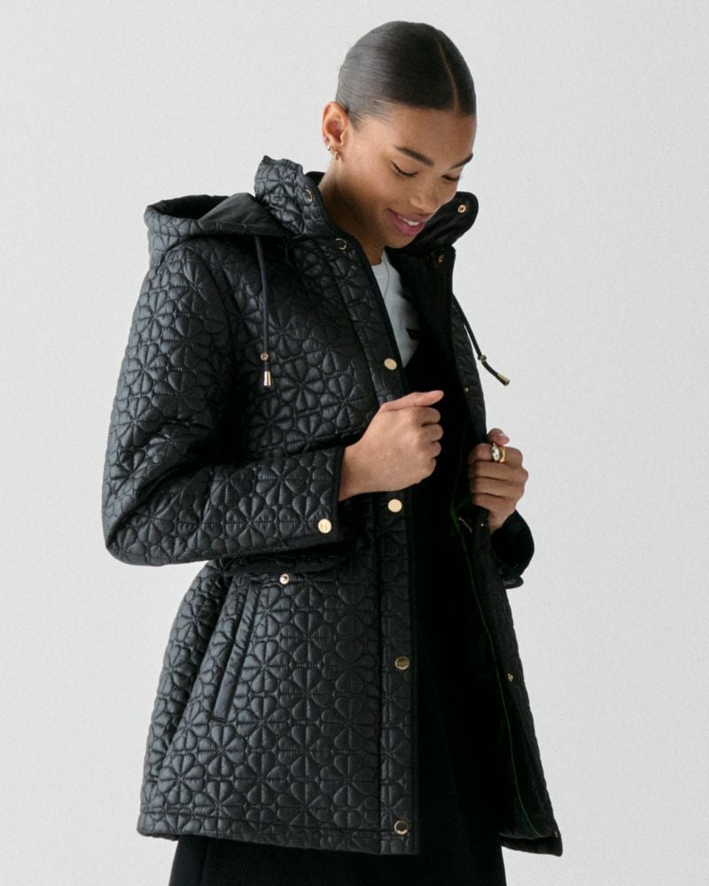 Quilted Spade Flower Coat