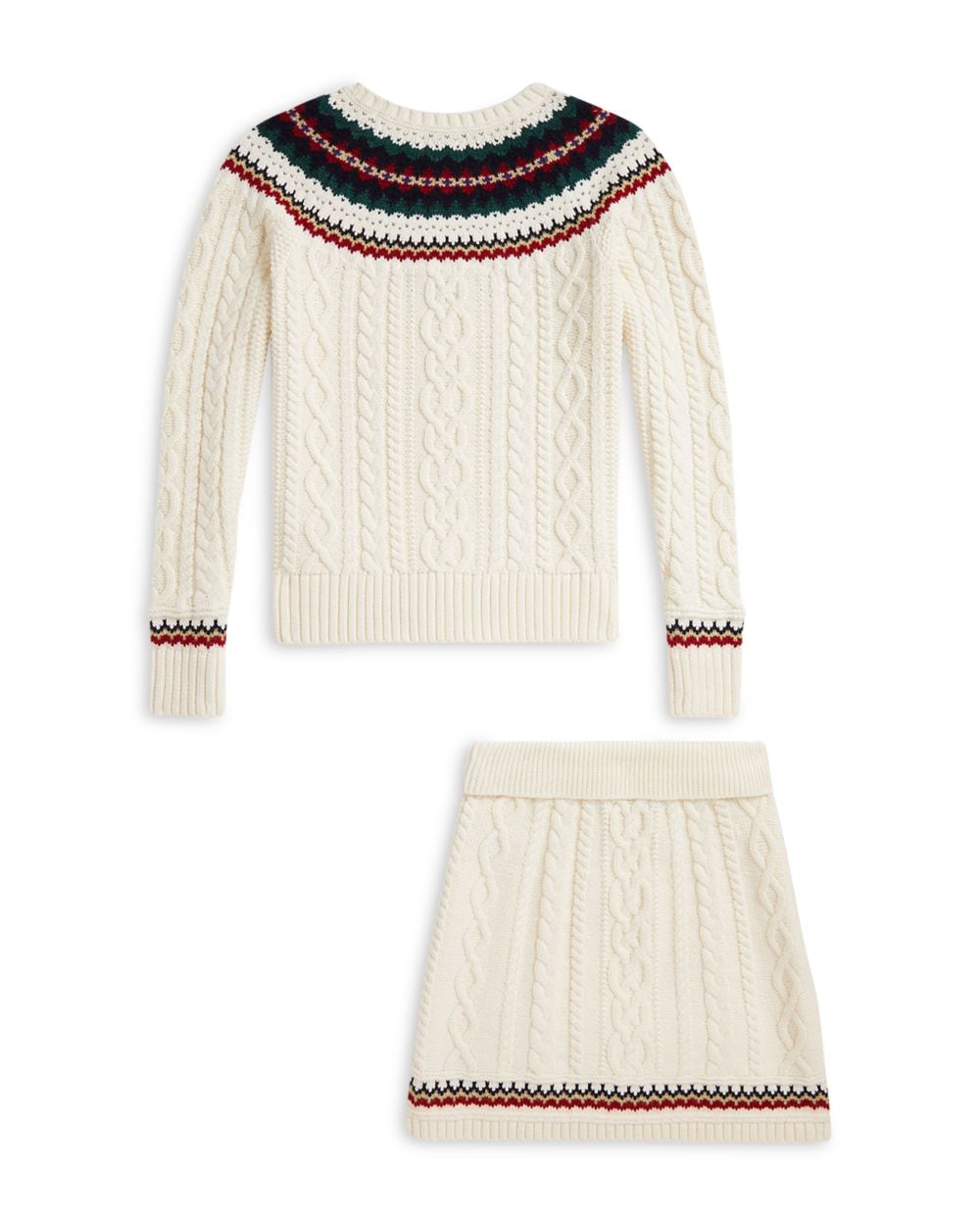 Polo Ralph Lauren Girls' Fair Isle Cotton Sweater & Skirt - Big Kid – image 5 of 5 Polo Ralph Lauren Girls' Fair Isle Cotton Sweater & Skirt - Big Kid – image 5 of 5