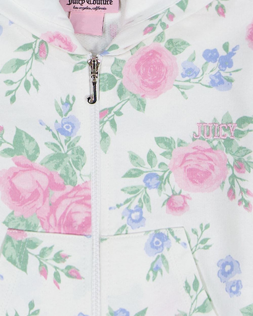 Juicy Couture Girls' French Terry Zip Hoodie, Tank Top & Shorts Set - Little Kid – image 2 of 5 Juicy Couture Girls' French Terry Zip Hoodie, Tank Top & Shorts Set - Little Kid – image 2 of 5