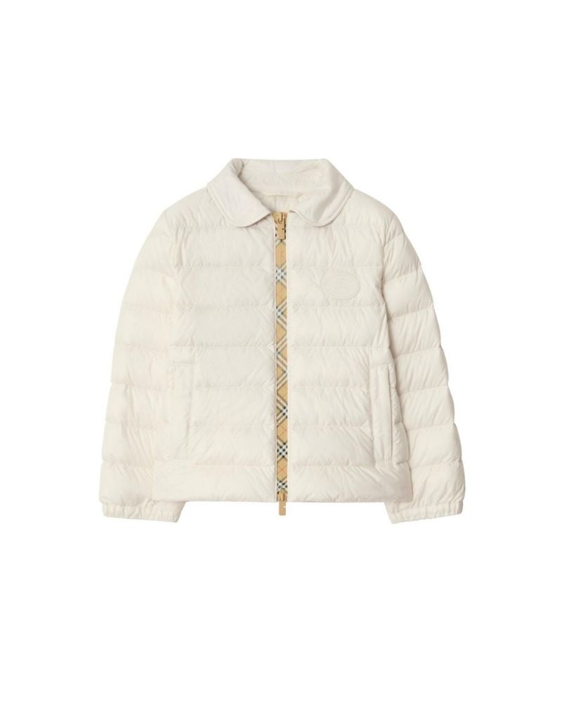 Burberry Girls' Checker-Tape Nylon Puffer Jacket - Little Kid, Big Kid Burberry Girls' Checker-Tape Nylon Puffer Jacket - Little Kid, Big Kid