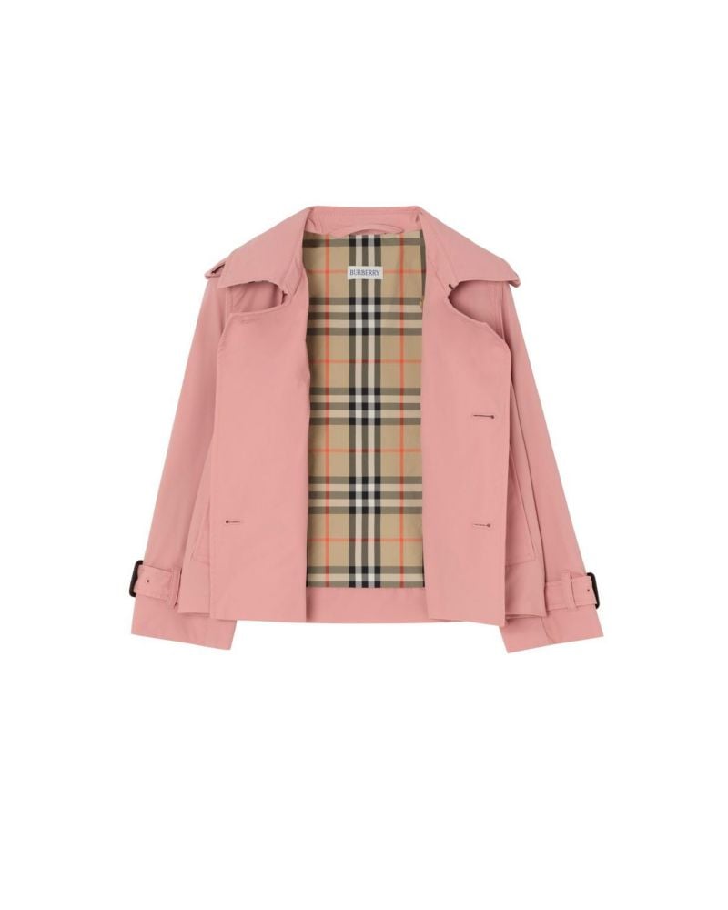 Burberry Girls' Stretch Nylon Trench Jacket - Little Kid, Big Kid – image 3 of 4 Burberry Girls' Stretch Nylon Trench Jacket - Little Kid, Big Kid – image 3 of 4