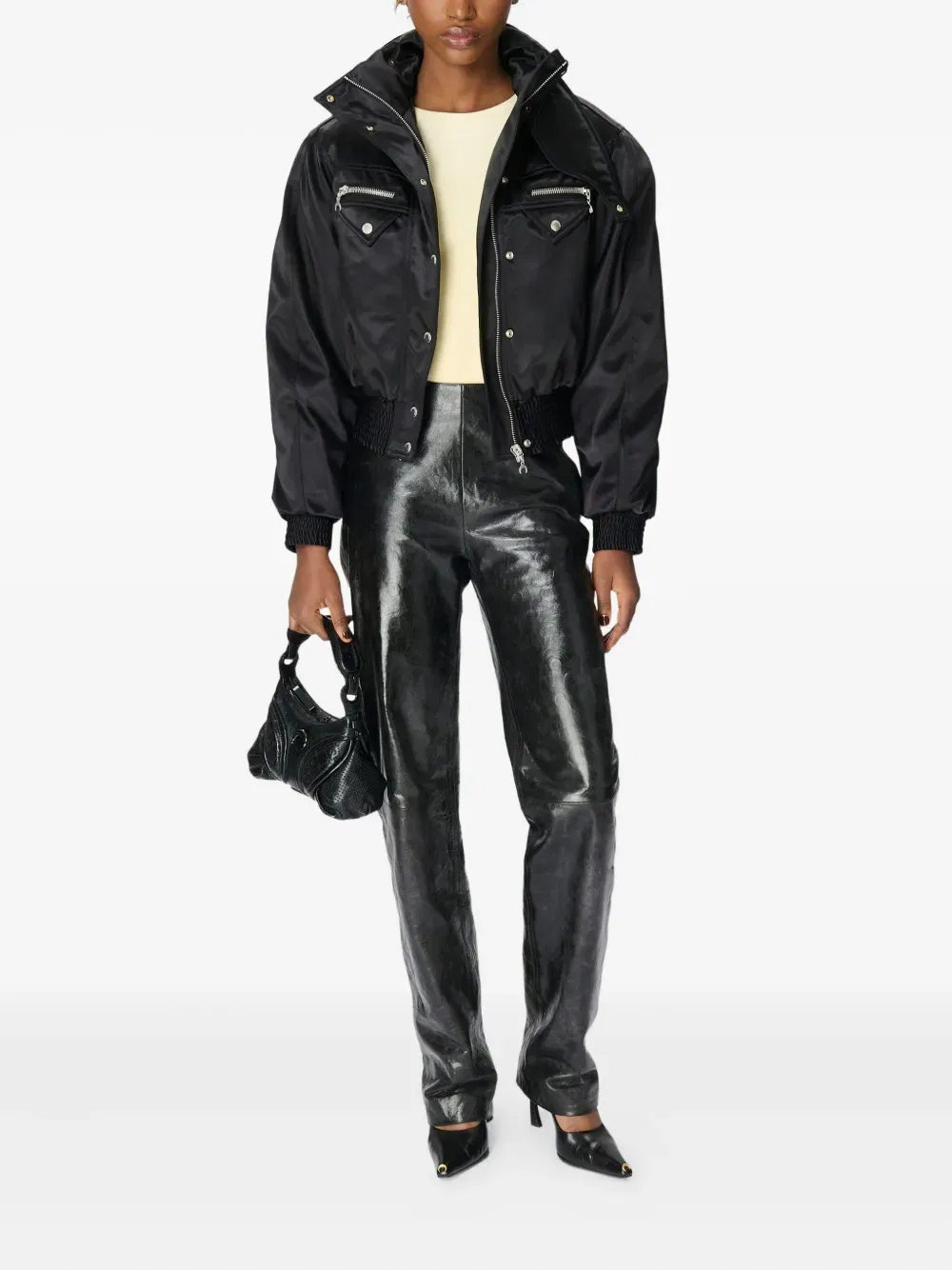 Satin Bomber Jacket