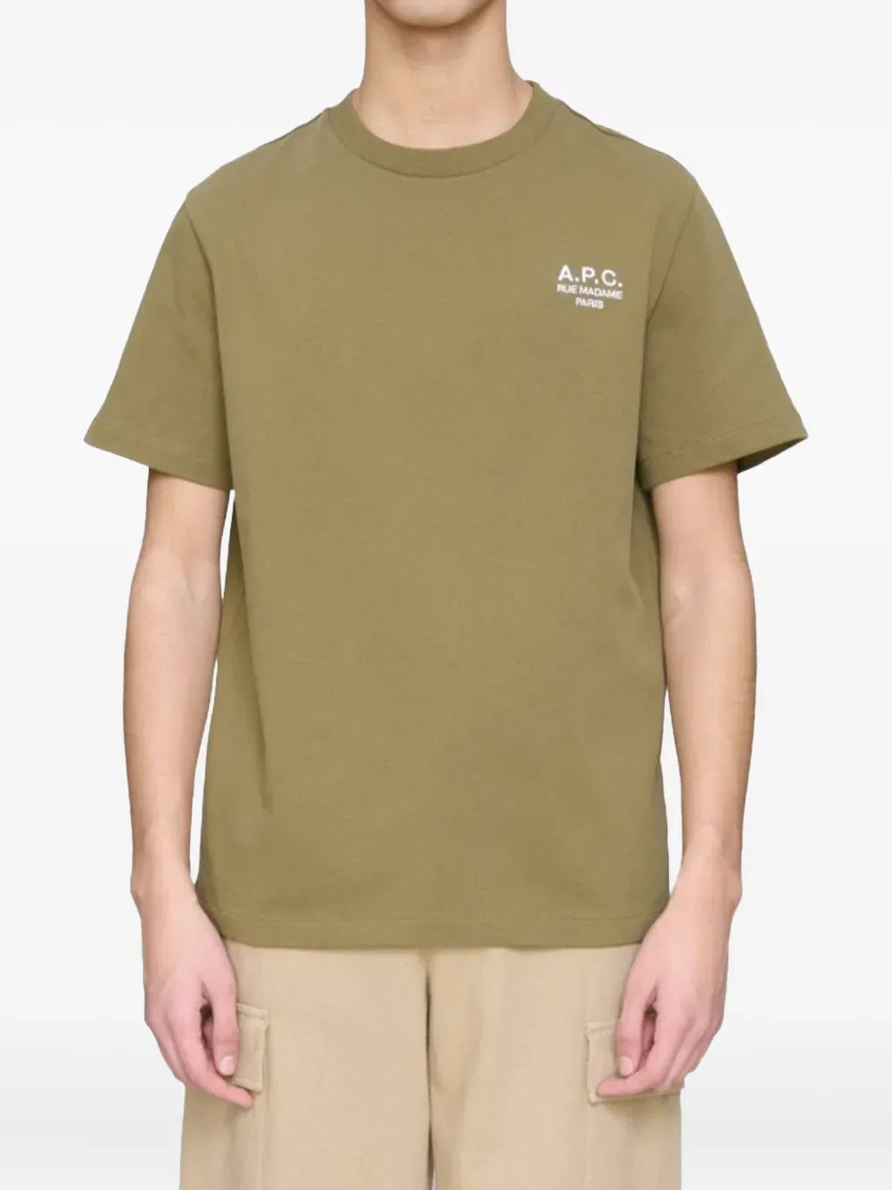 logo-embroidery cotton T-Shirt