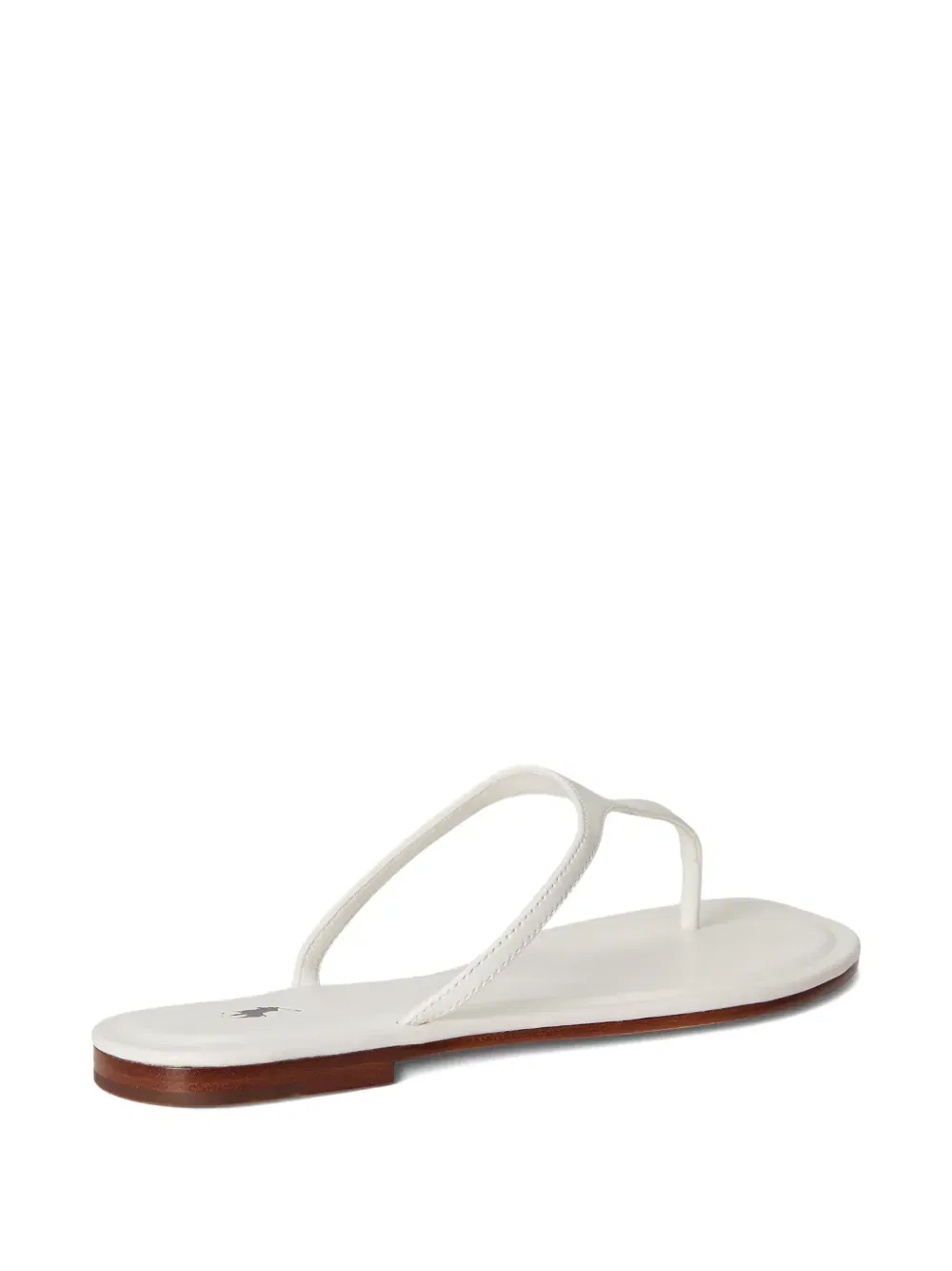 logo-detail leather sandals