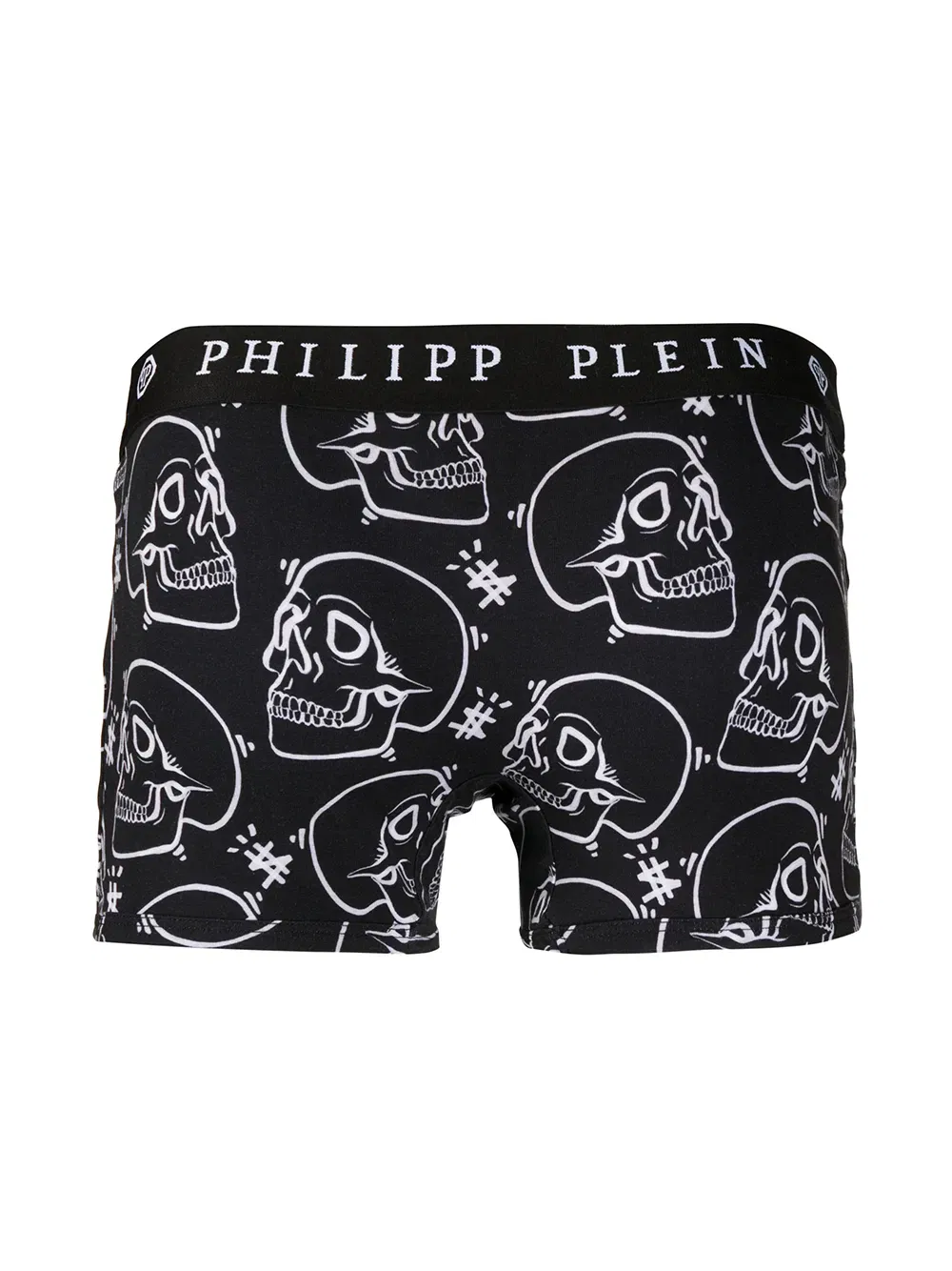 Outline skull-print boxers