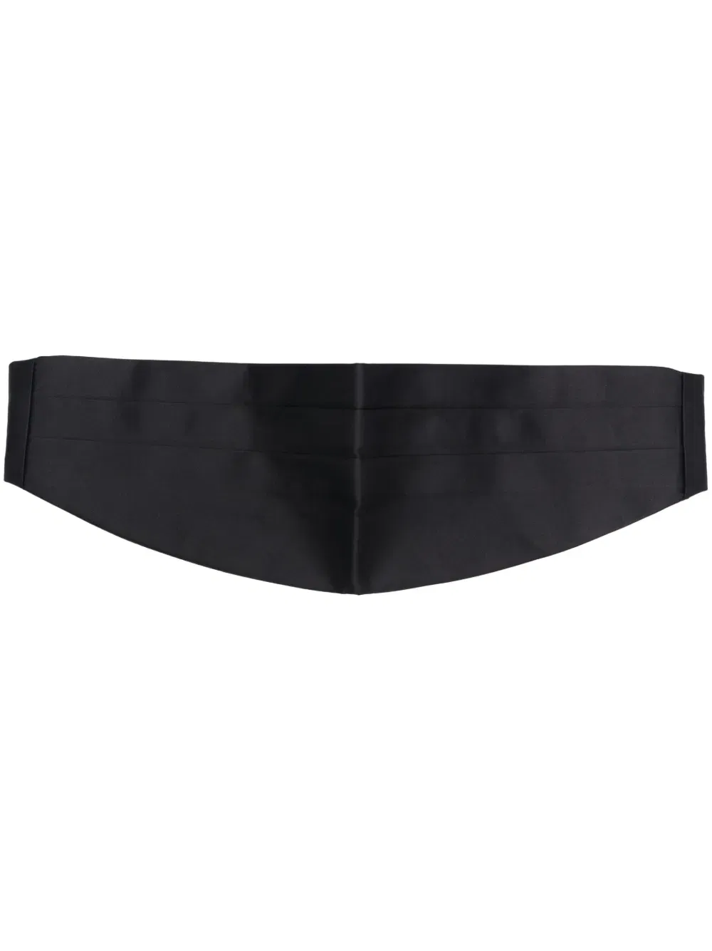 pleated silk cummerbund belt