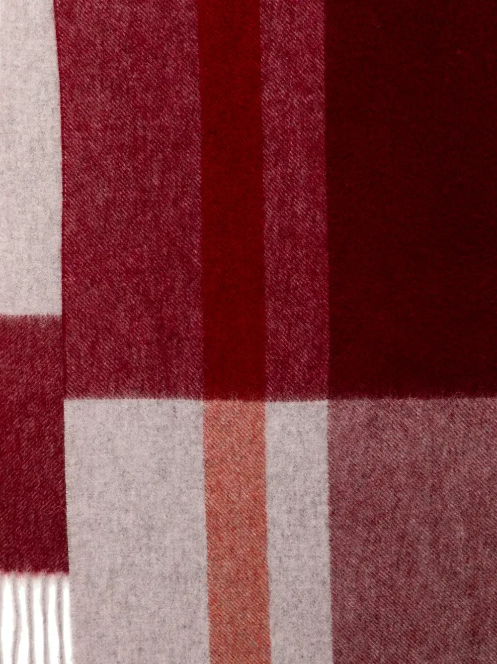 cashmere checked scarf