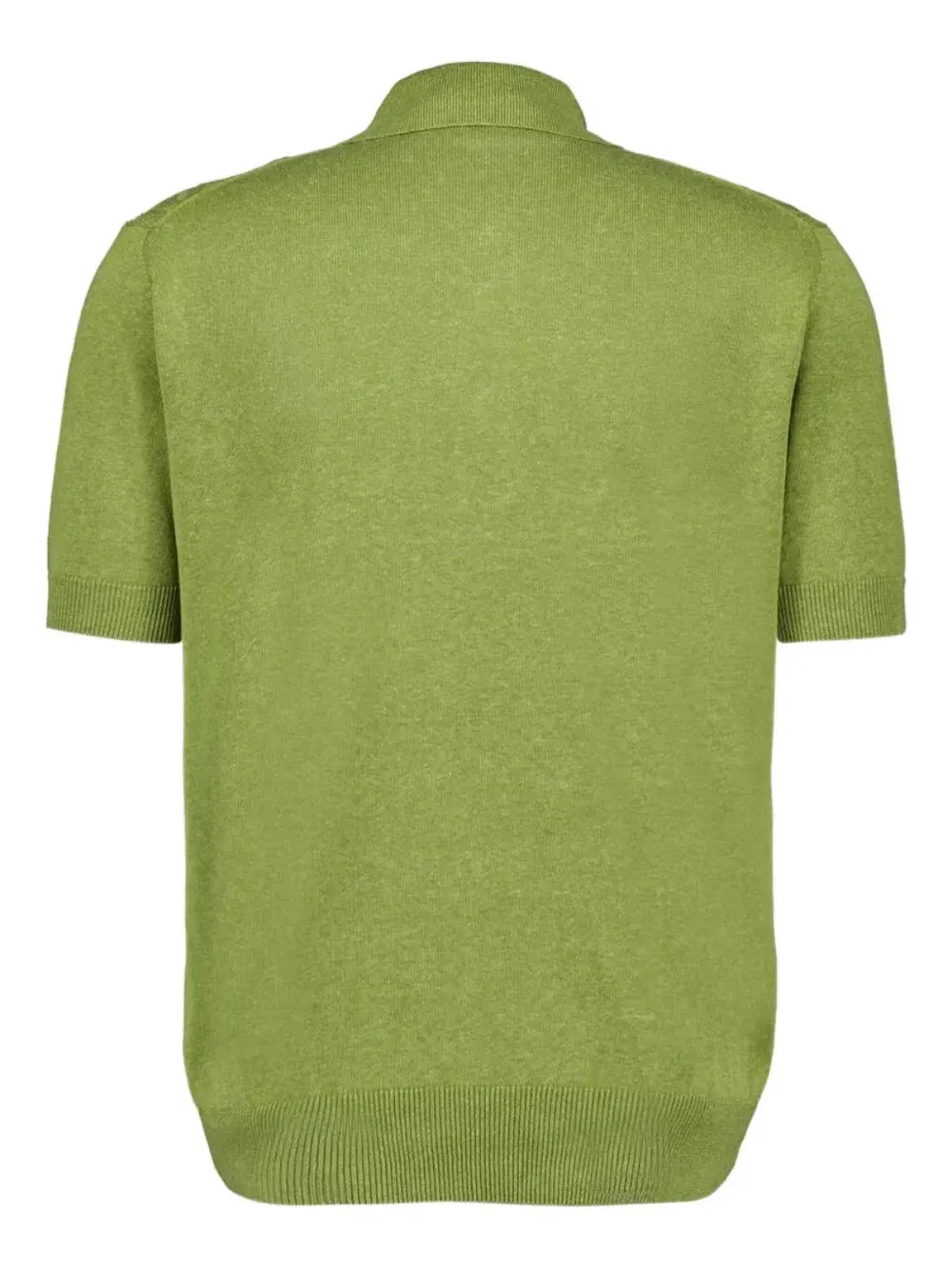 cable-knit polo shirt