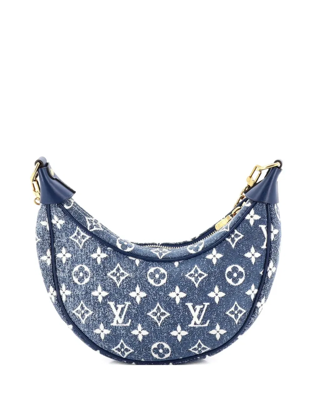 Loop Handbag Monogram Jacquard Denim hobo bag