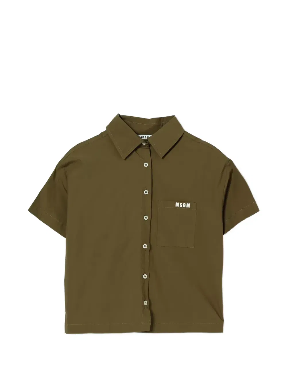 chest-pocket short-sleeve shirt