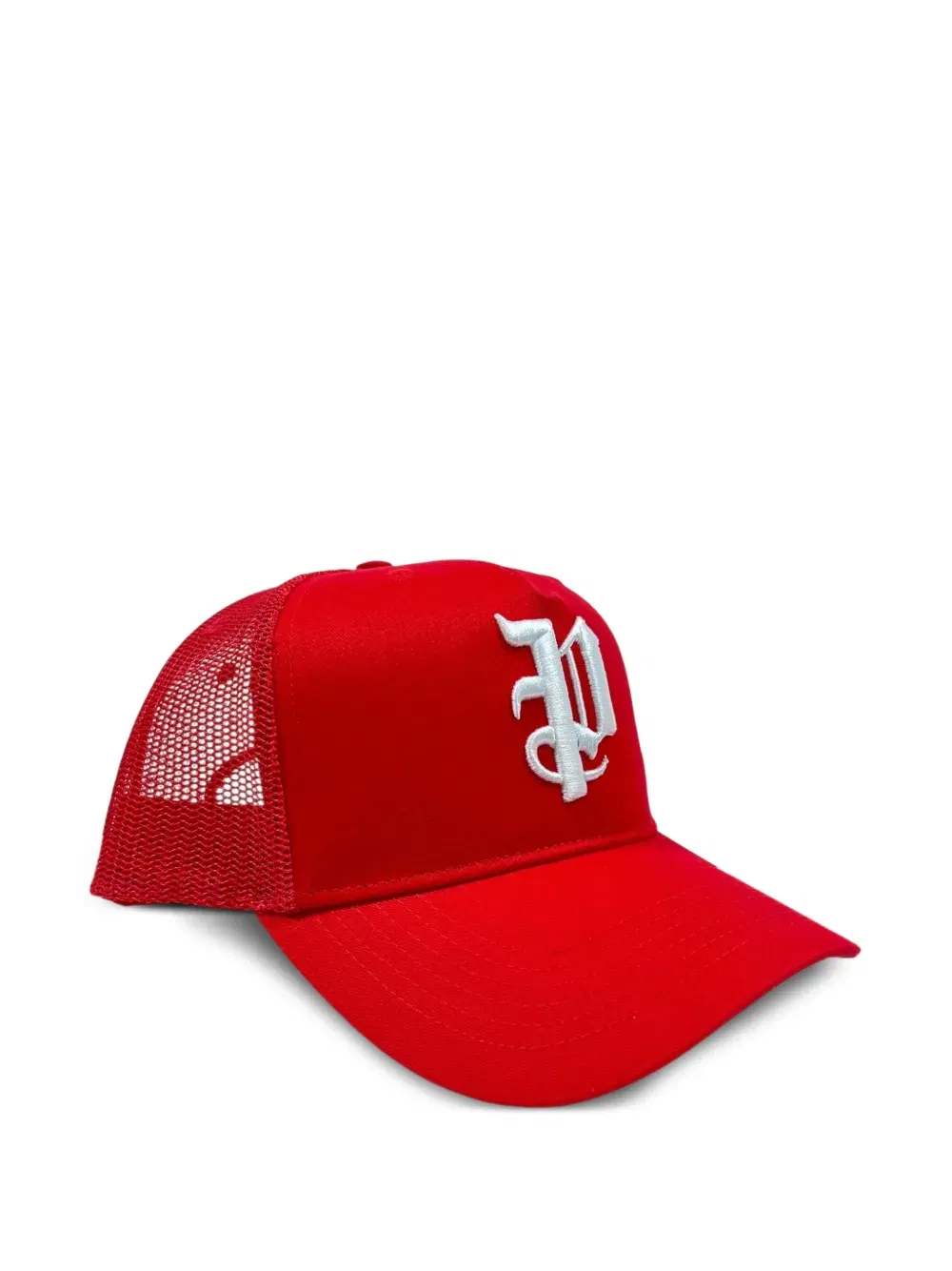 logo-embroidered trucker cap