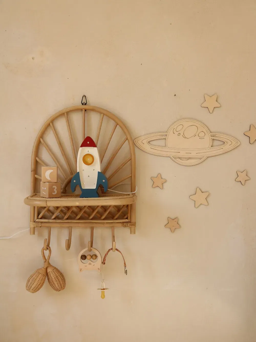 mini Space Rocket lamp