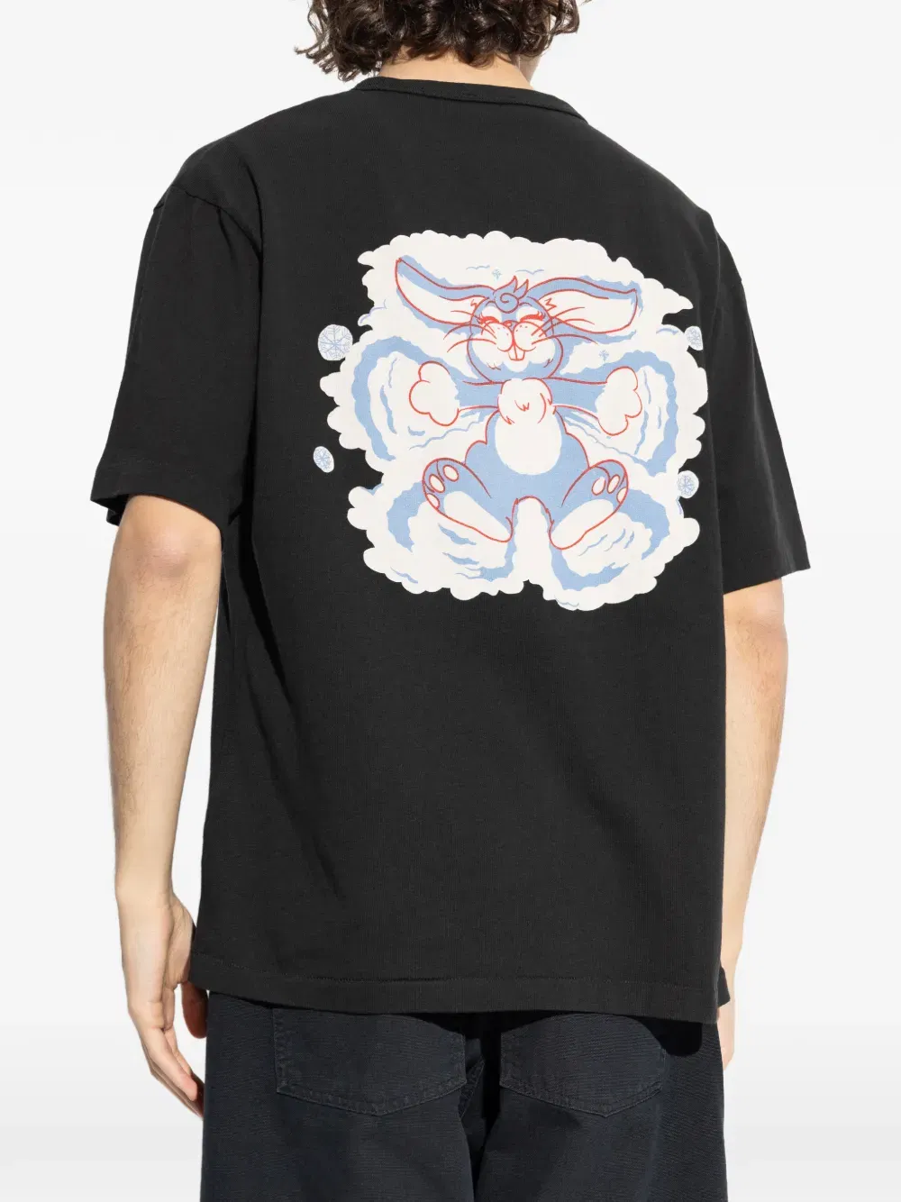 Winter Holidays rabbit-print T-Shirt