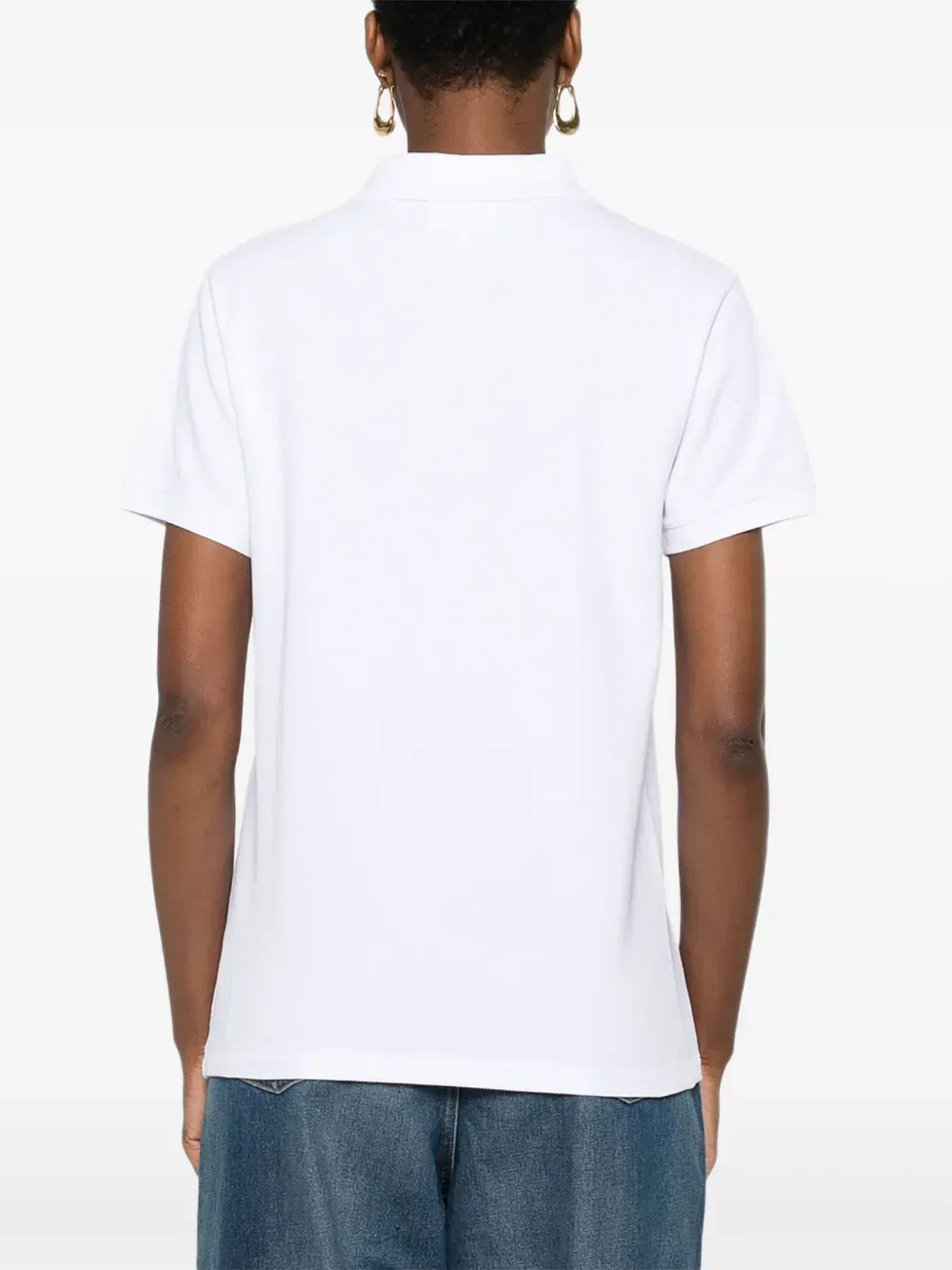 fox-embroidered polo shirt