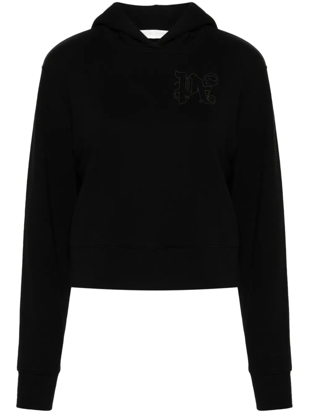 logo-embroidered cotton Hoodie