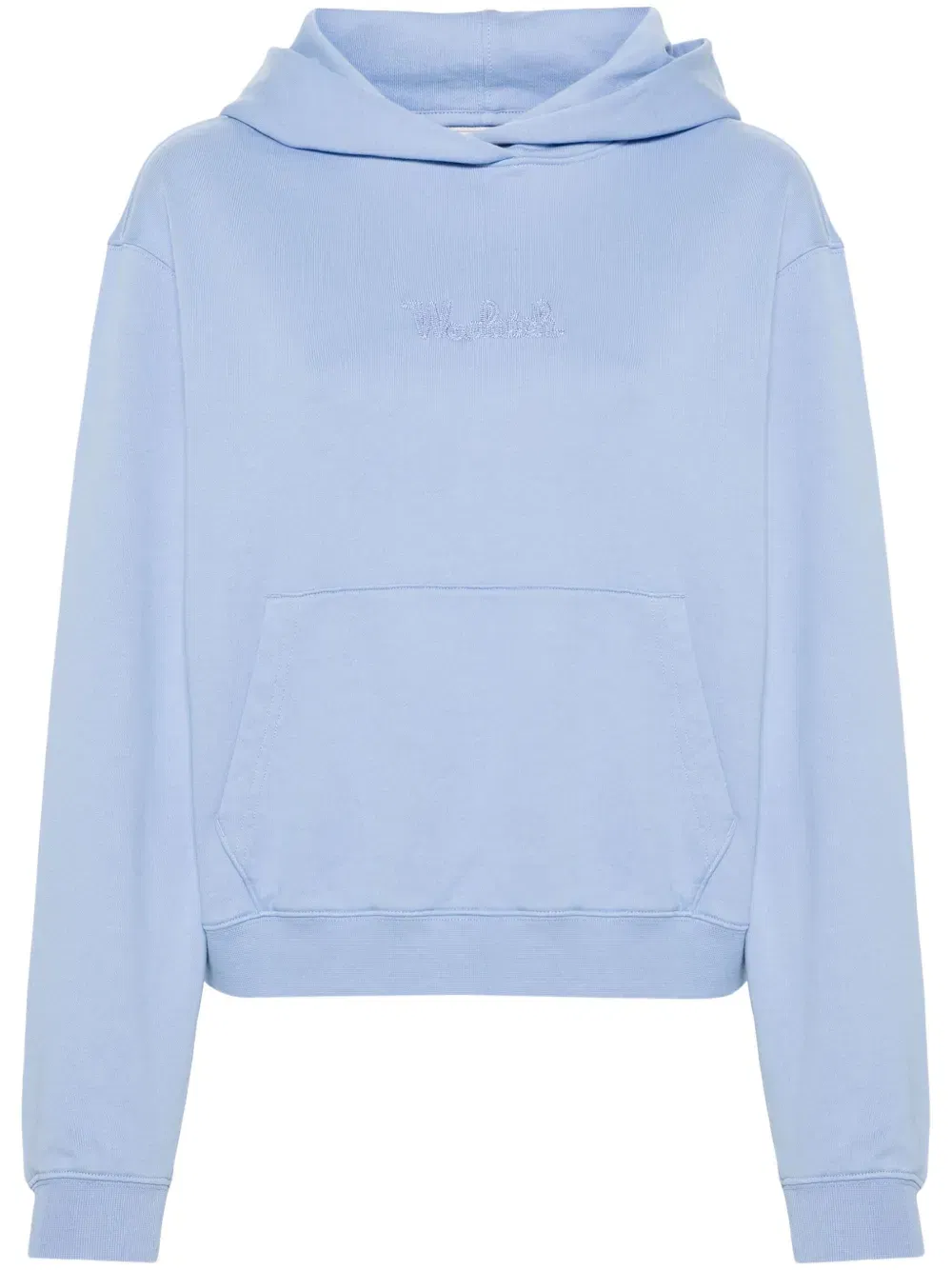 logo-embroidered cotton Hoodie