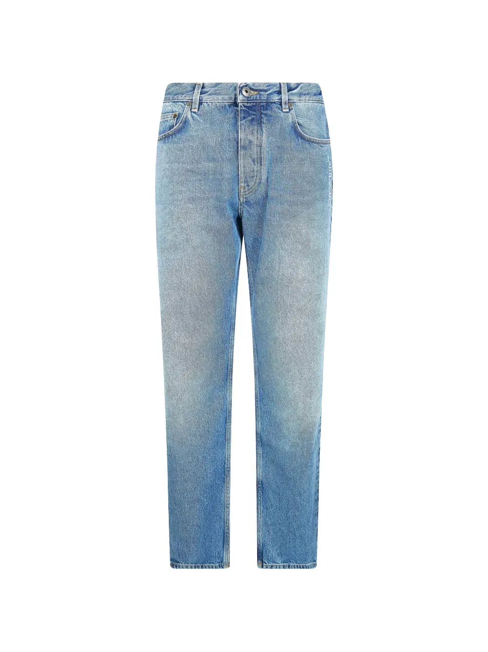 half arrow motif jeans