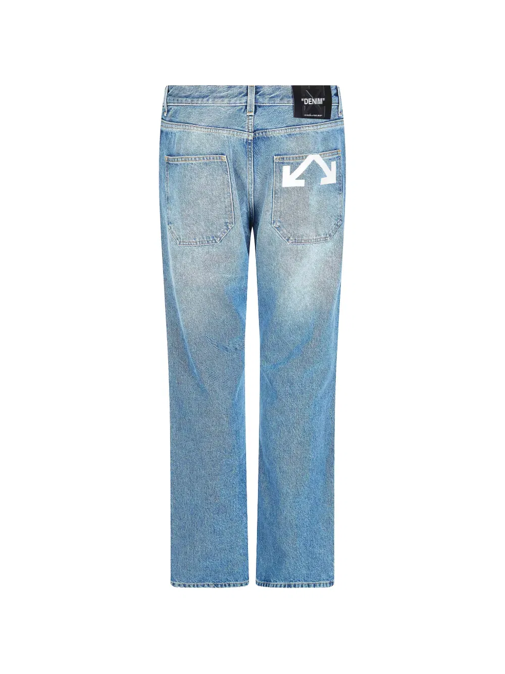 half arrow motif jeans
