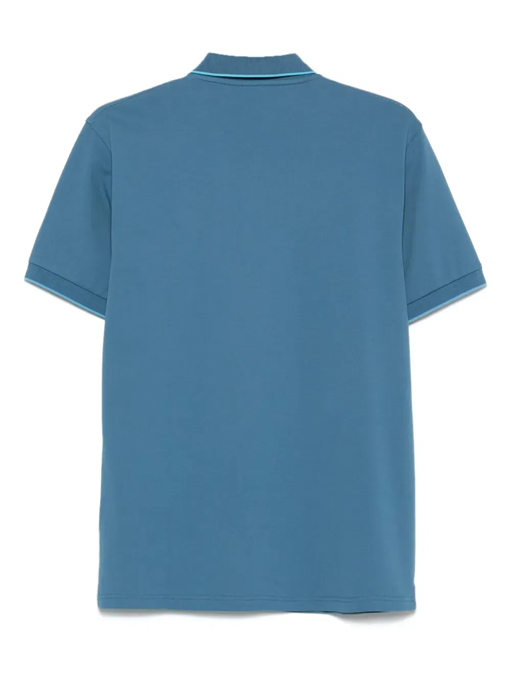 contrast-trim polo shirt
