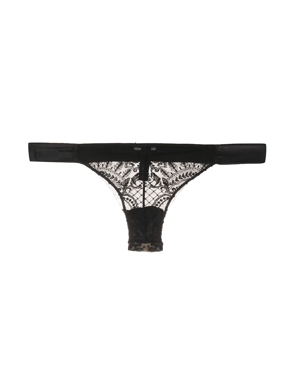 Christmas embroidered thong