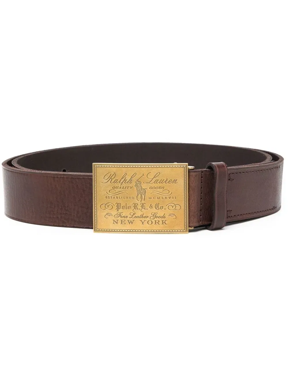 Polo Heritage leather belt
