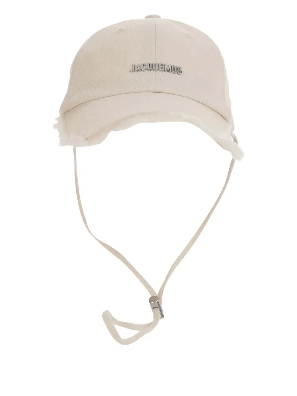 frayed-trim baseball cap