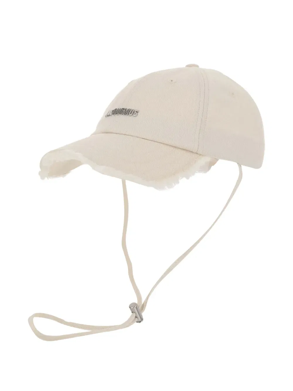 frayed-trim baseball cap