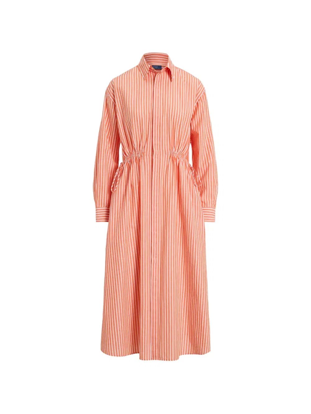 striped-print shirt dress