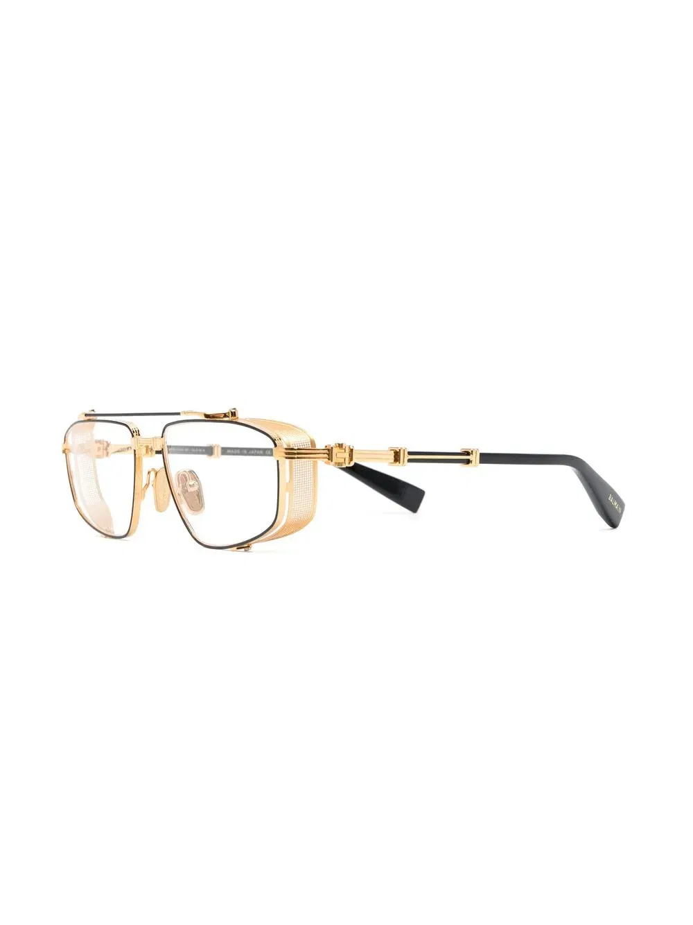 two-tone pilot-frame glasses