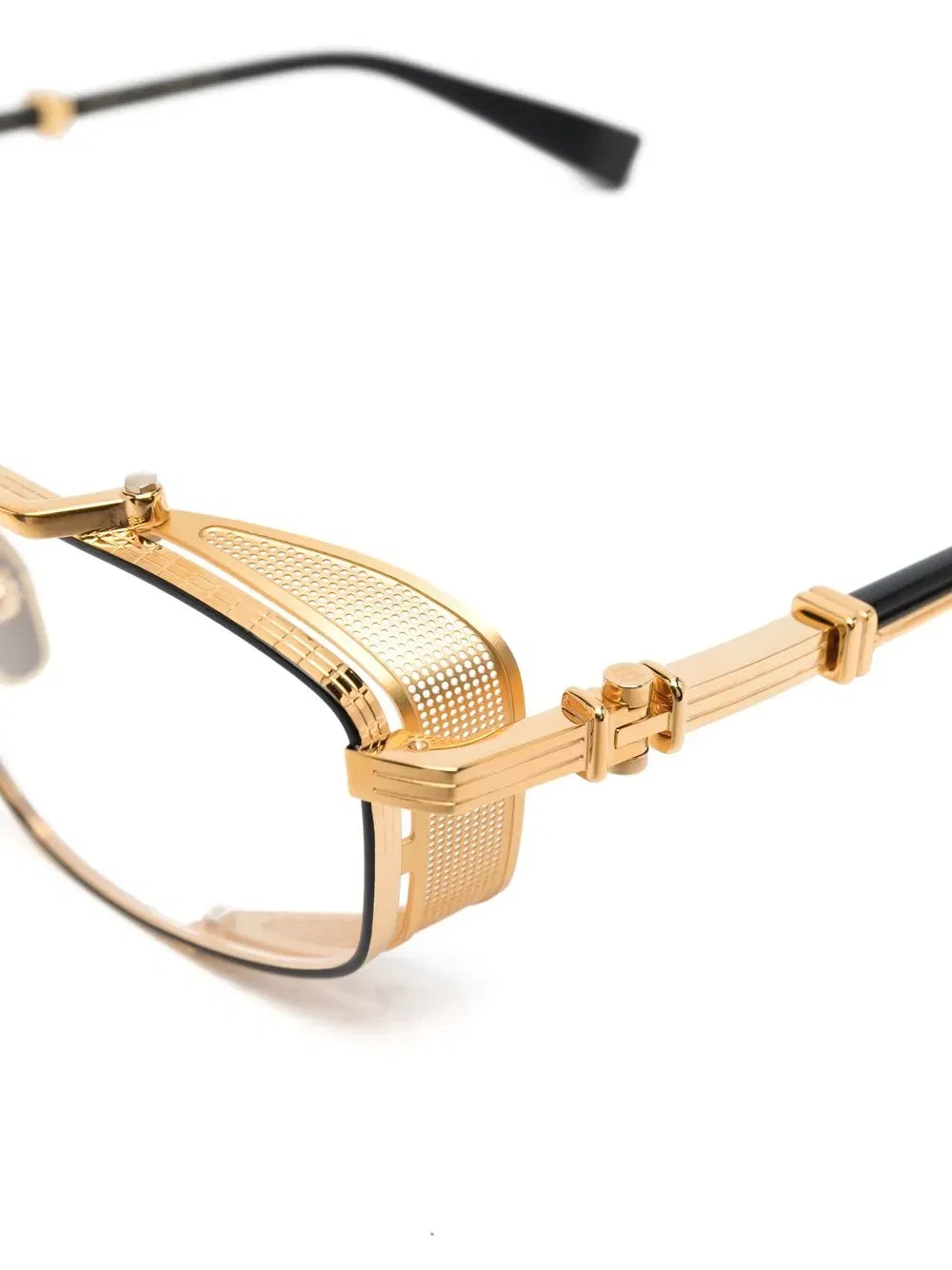 two-tone pilot-frame glasses