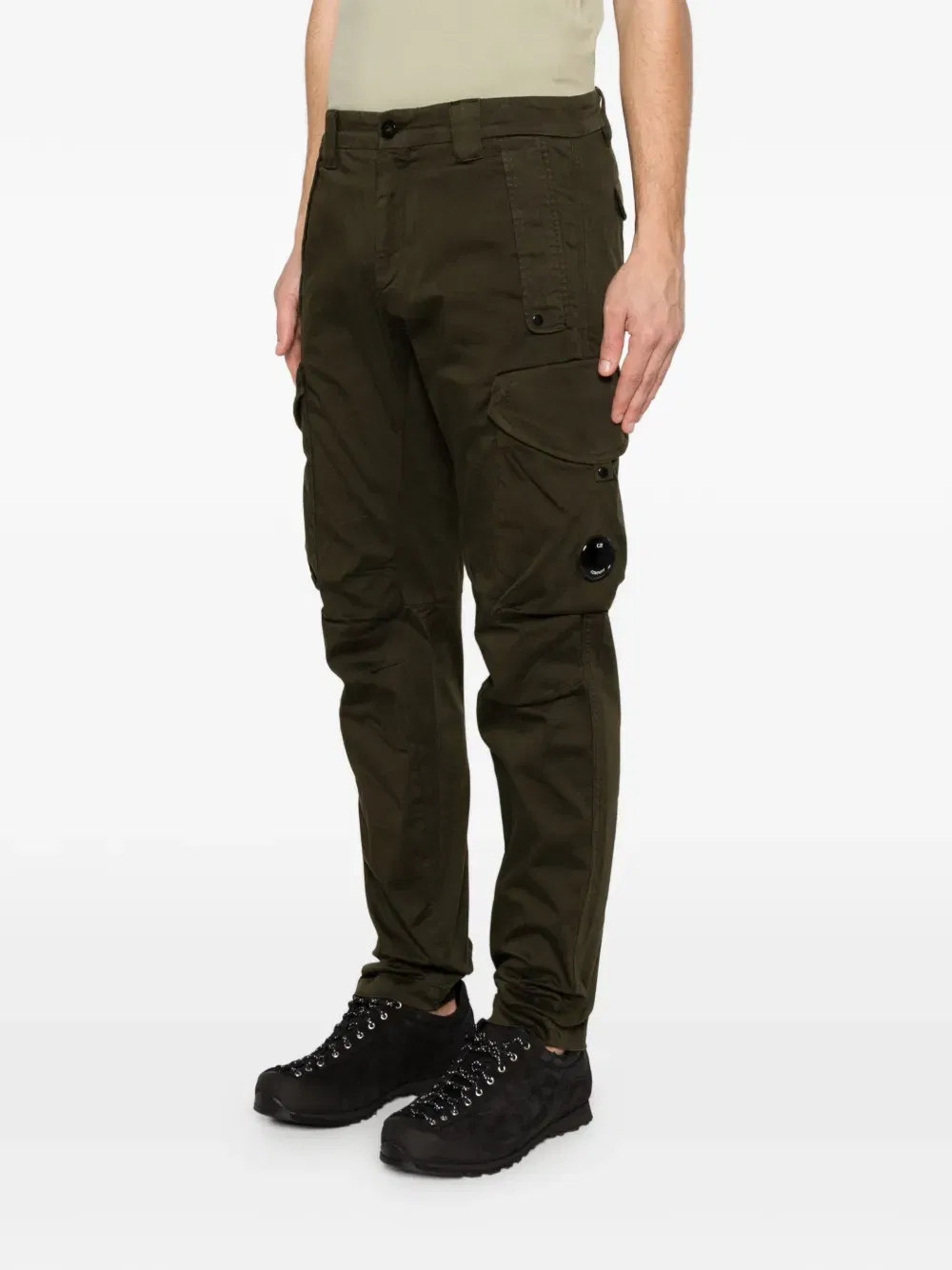 green cargo trousers