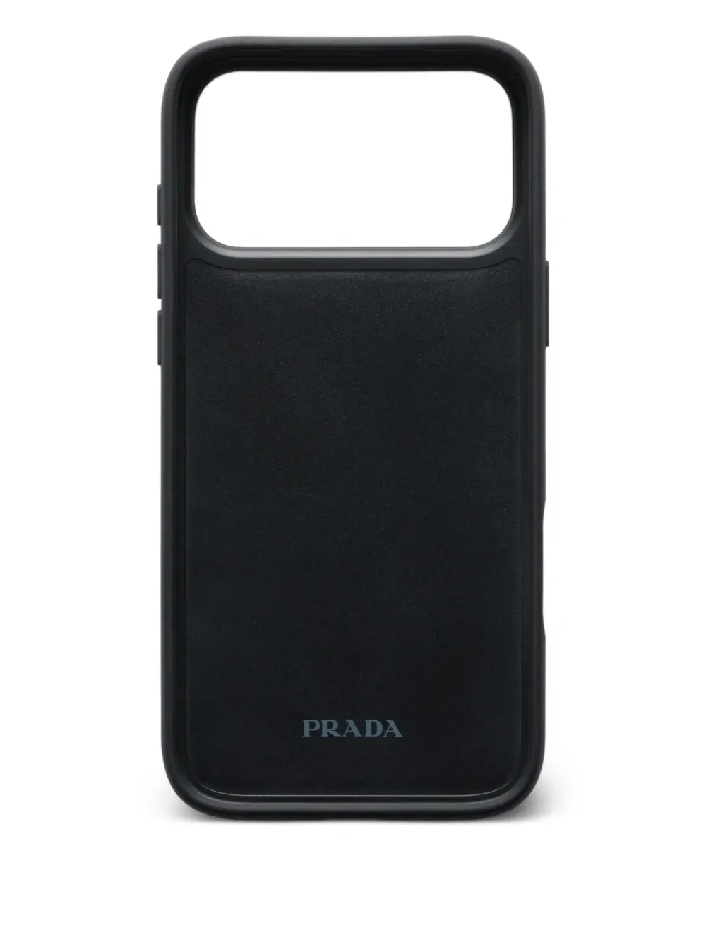triangle-logo leather iPhone 17 Pro Max case