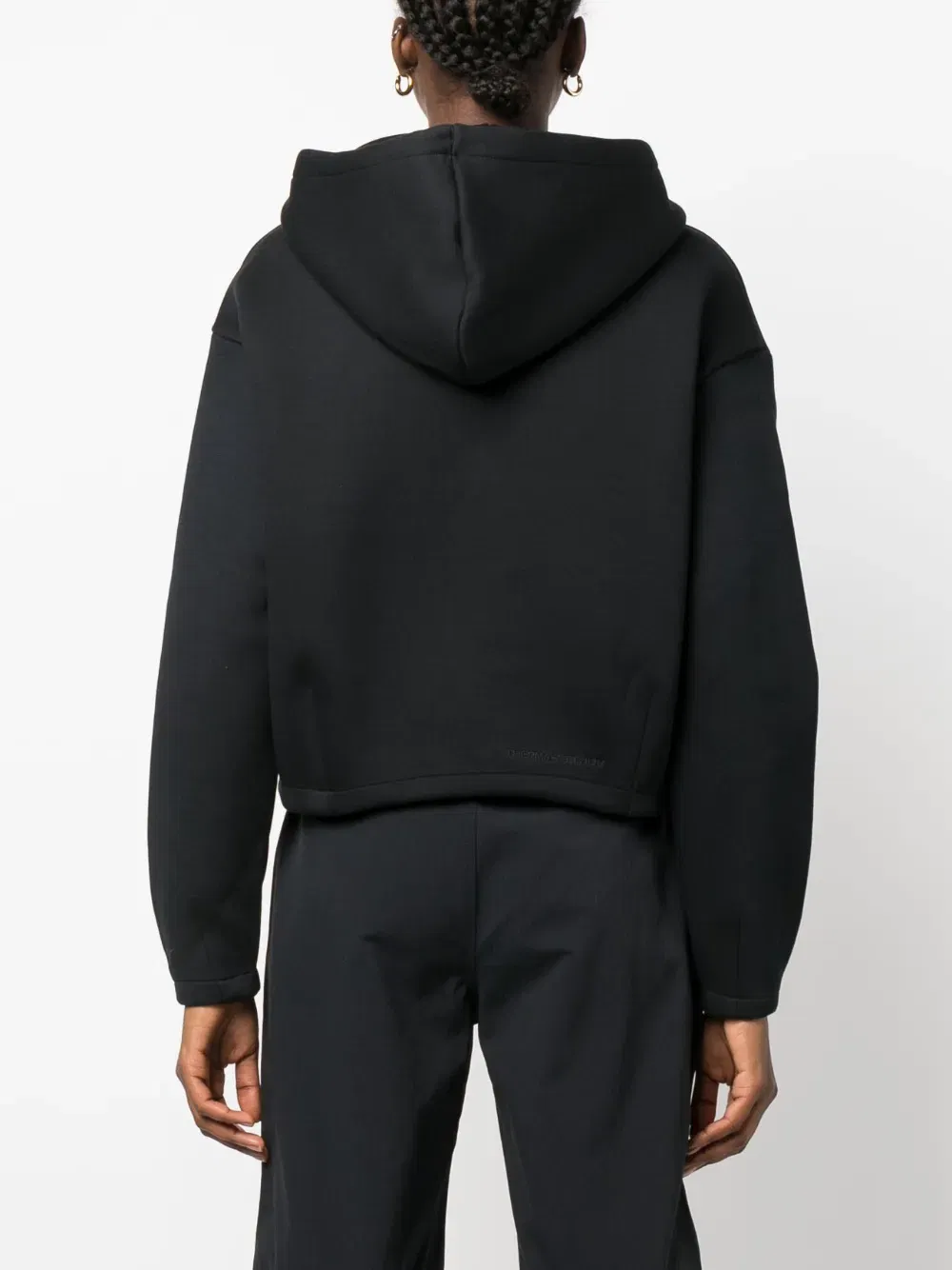 drawstring zip-up Hoodie