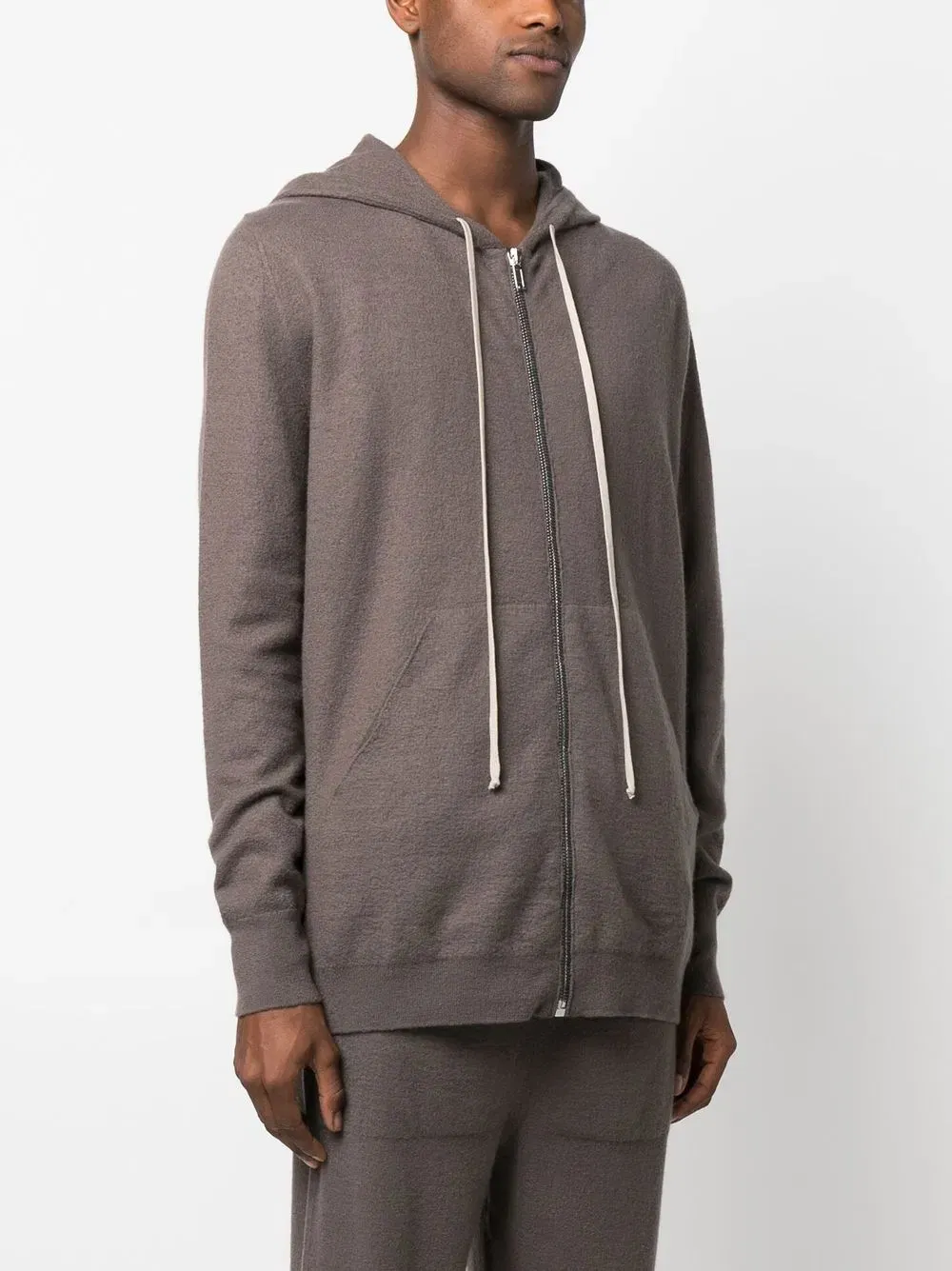 drawstring zip-up Hoodie