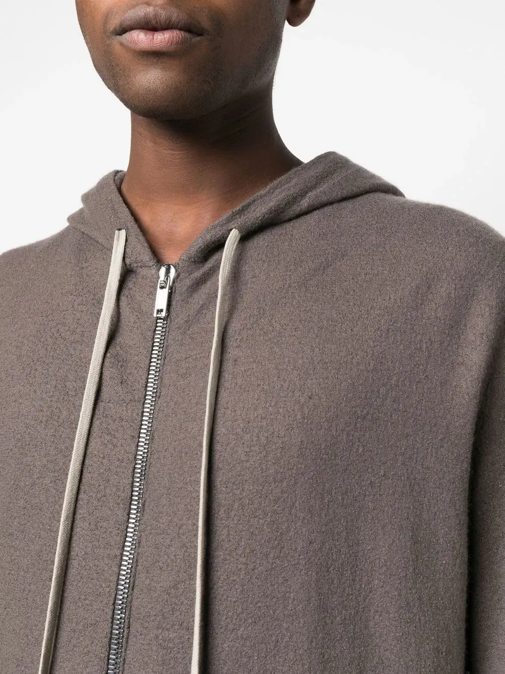 drawstring zip-up Hoodie