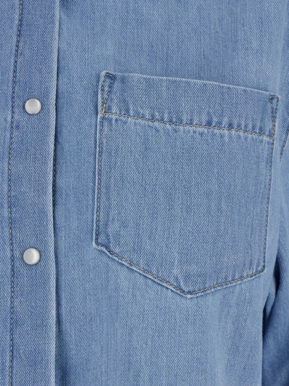 Kodiac chest-pocket crop shirt