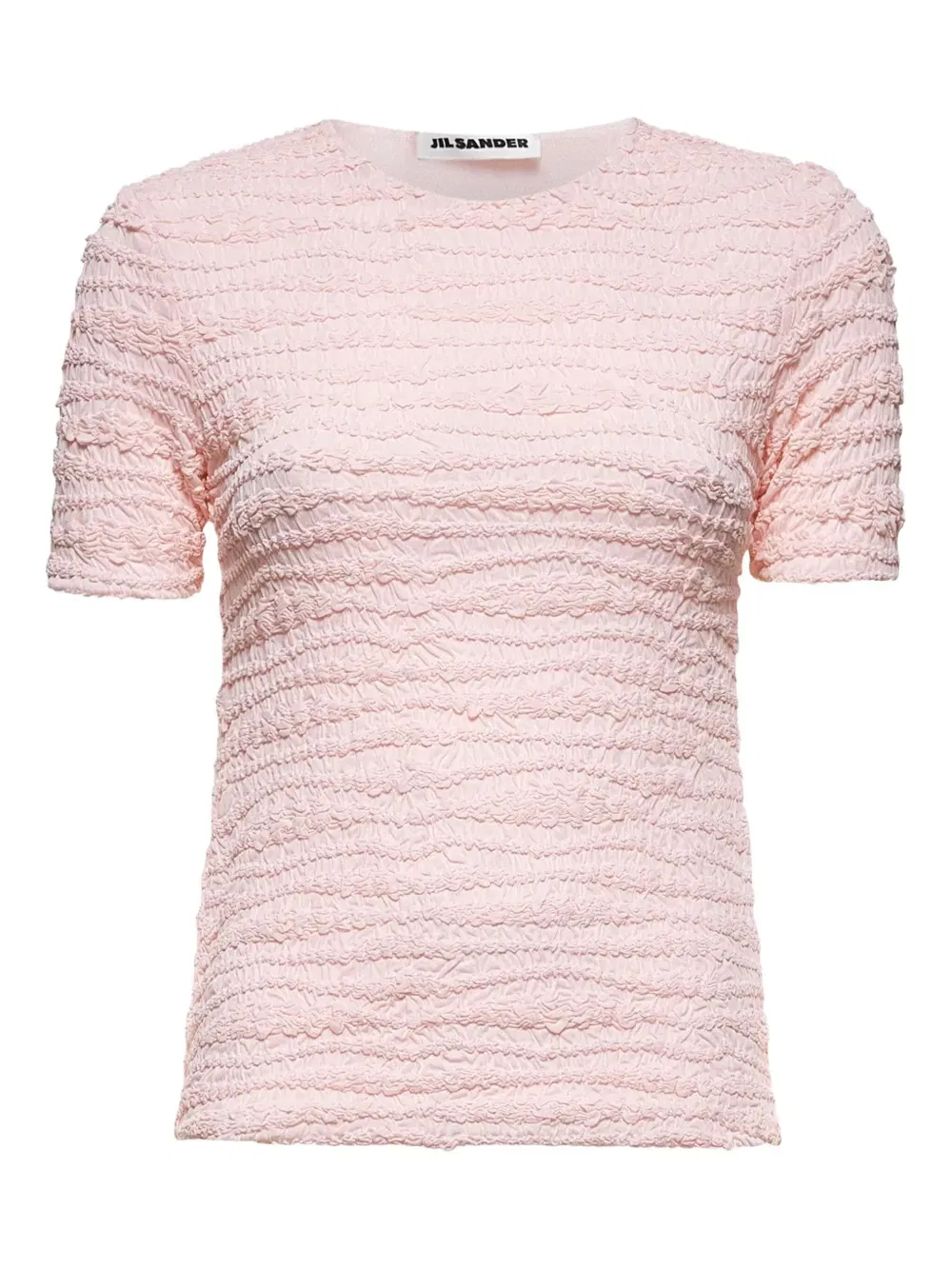 textured crewneck top