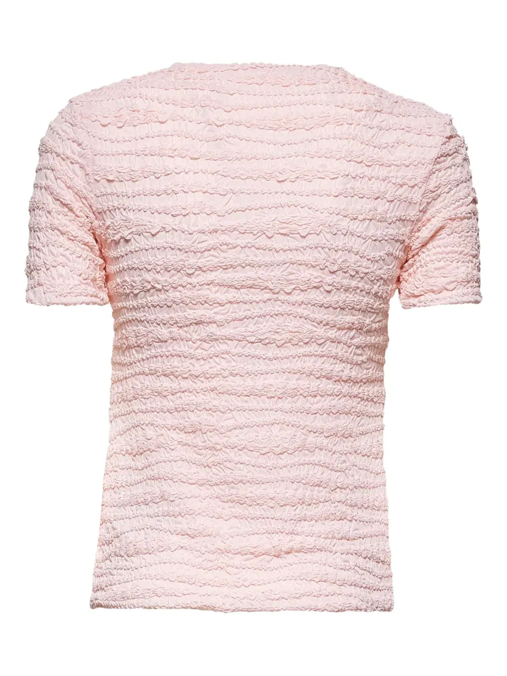 textured crewneck top