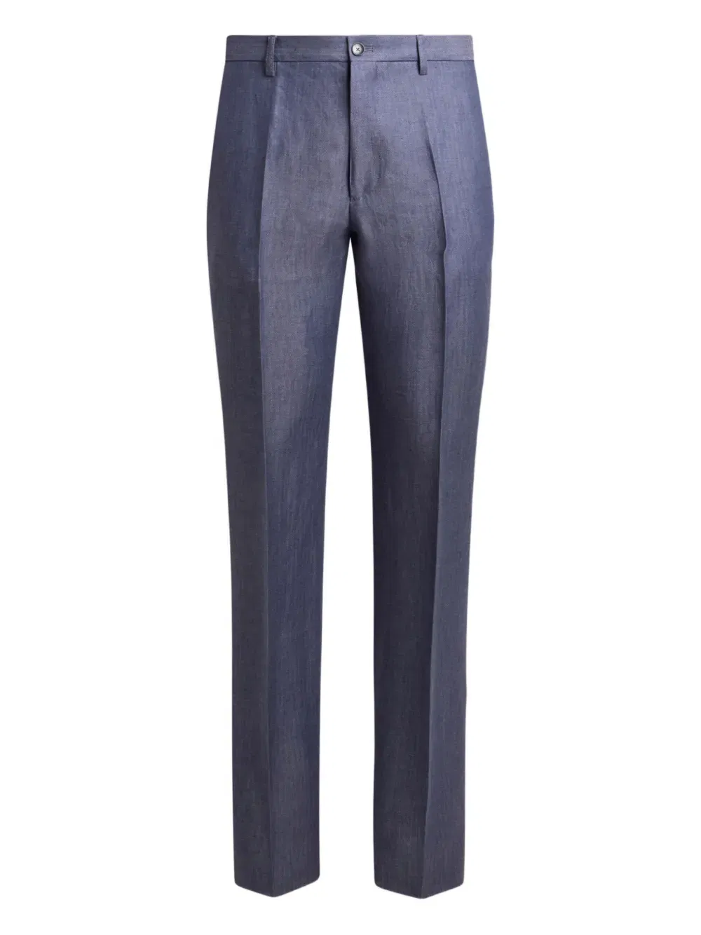 pleated linen trousers