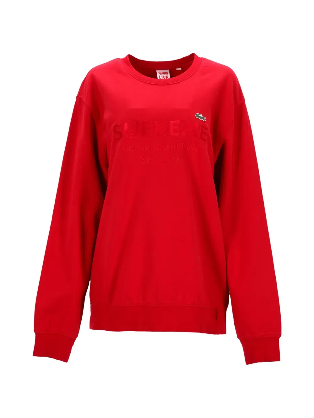 x Lacoste crew neck sweater
