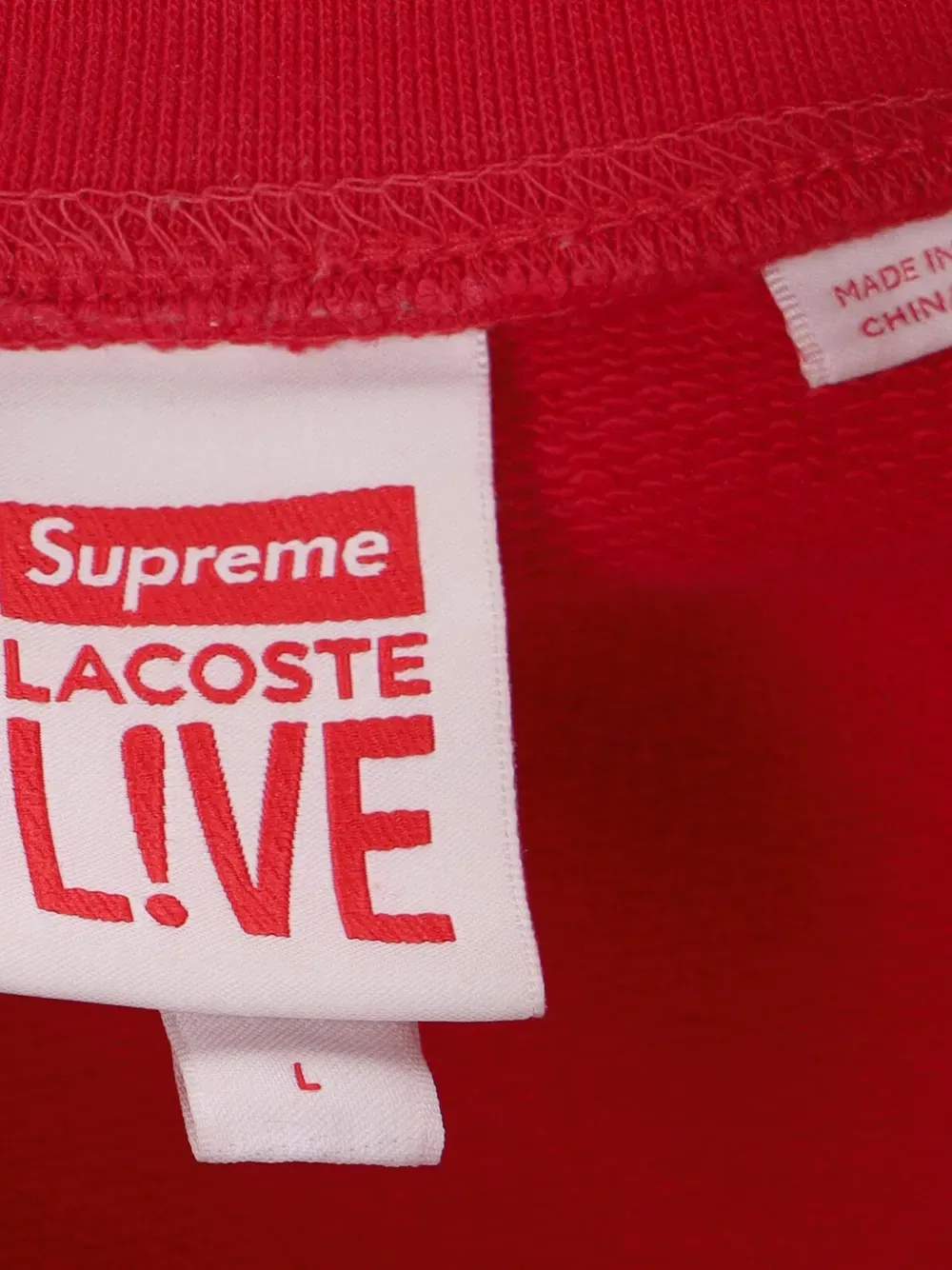 x Lacoste crew neck sweater
