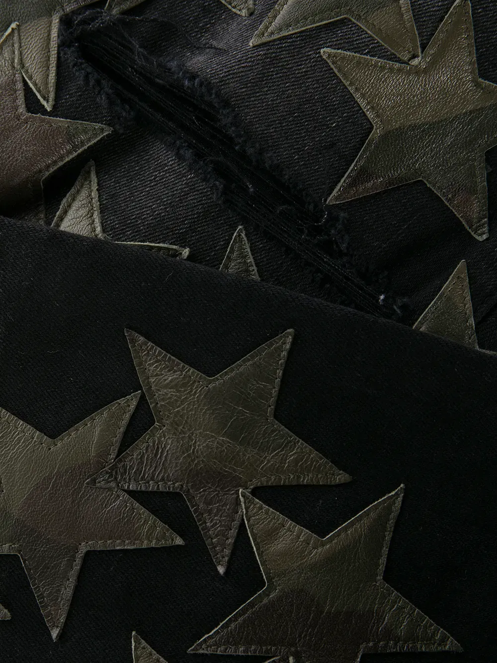star-patch detail skinny jeans