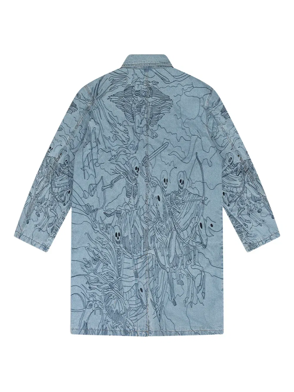 Four Horsemen printed trench coat