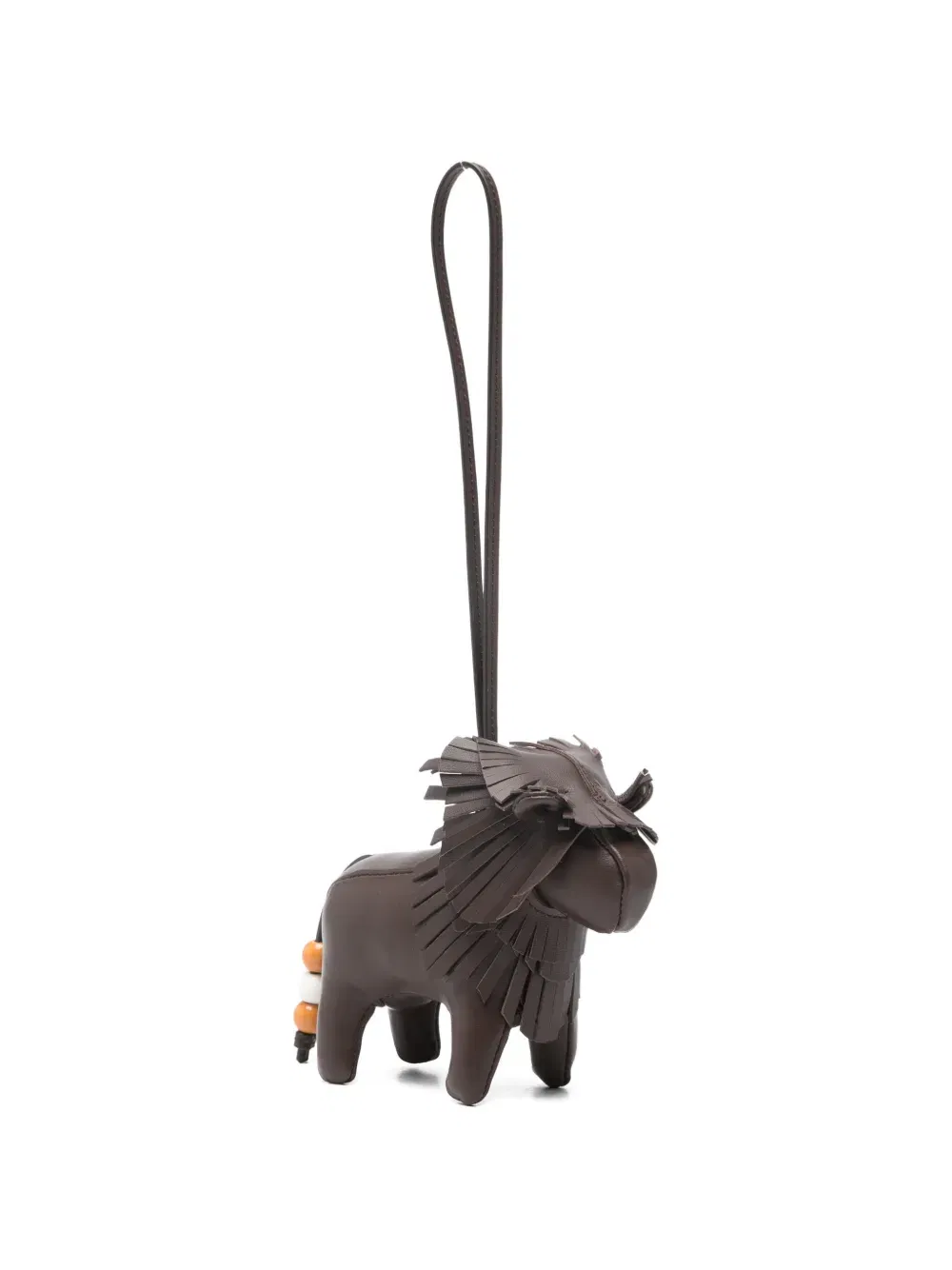 fringed lion-motif keyring