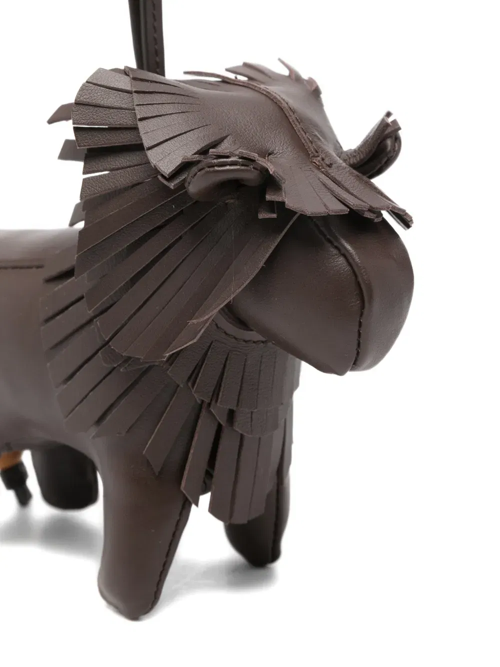 fringed lion-motif keyring