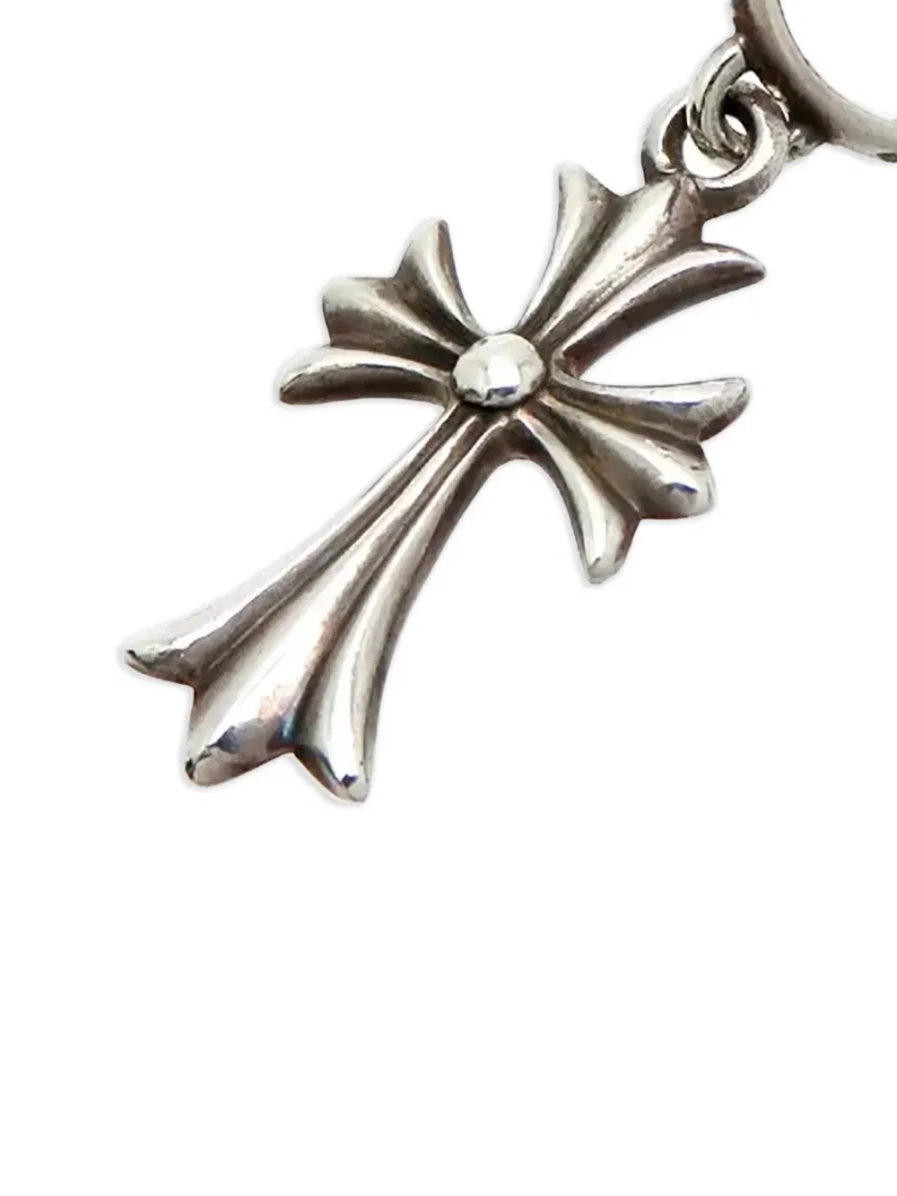 cross hoop earring
